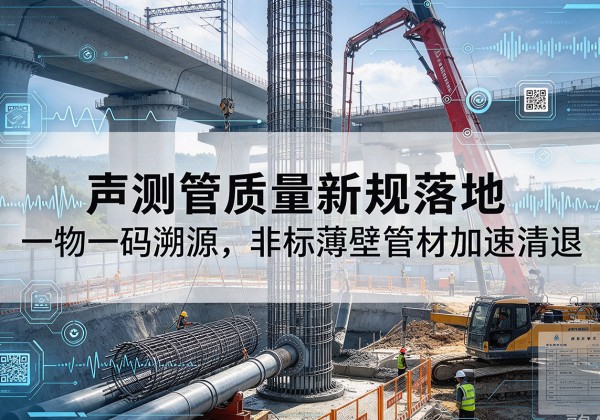团风声测管质量新规落地，一物一码溯源，非标薄壁管材加速清退